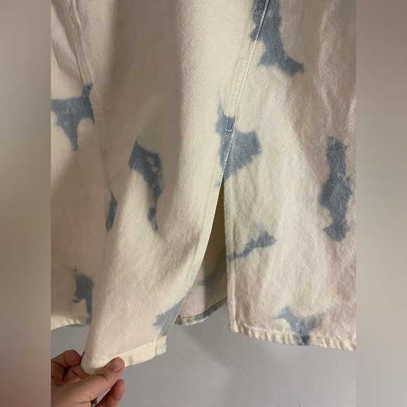 Future Collective - Light Wash High Rise Midi Denim Skirt - Picture 7 of 12